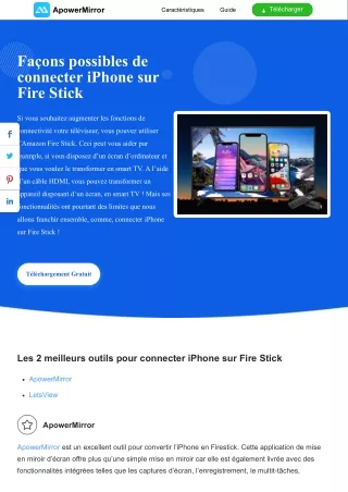 2 supers façons pour connecter iPhone sur Fire Stick