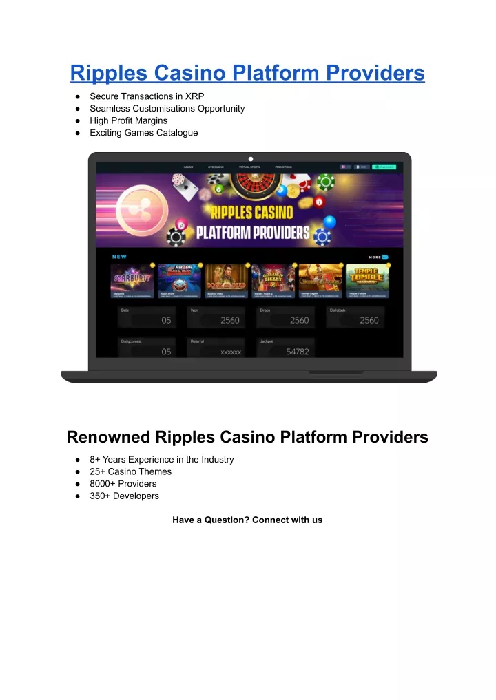 ripples casino platform providers