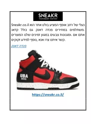 דאנק פנדה  Sneakr.co.il