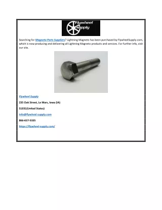 Magneto Parts Suppliers  Flywheel-supply.com