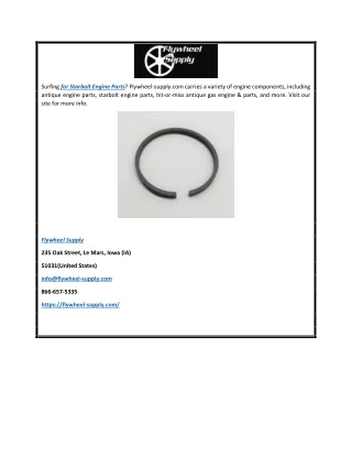 Starbolt Engine Parts  Flywheel-supply.com