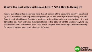 what s the deal with quickbooks error 1722 how to debug it