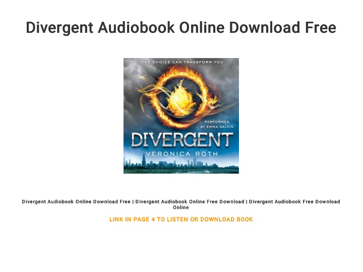 divergent audiobook online download free