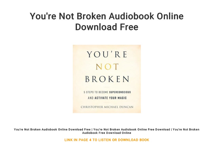 you re not broken audiobook online