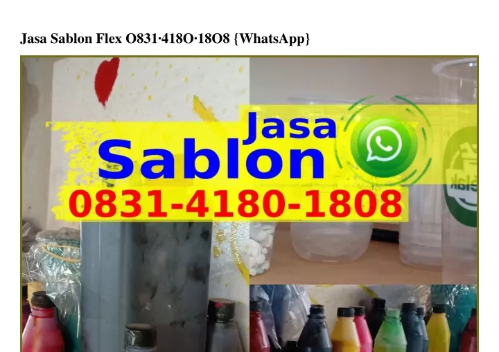 jasa sablon flex o831 418o 18o8 whatsapp