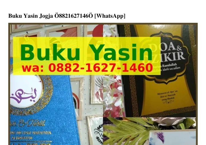 buku yasin jogja 8821627146 whatsapp