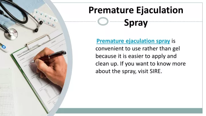 premature ejaculation spray