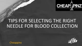 tips for selecting the right needle for blood