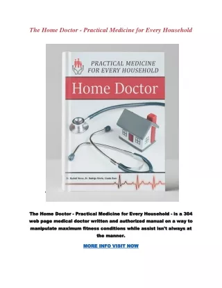 The Home Doctor - Practical Medicine for Every Household