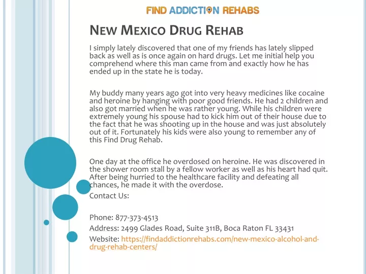 new mexico drug rehab