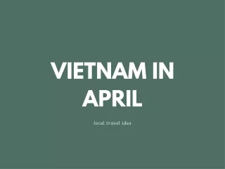 VIETNAM IN APRIL