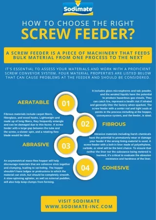 How To Choose The Right Screw Feeder