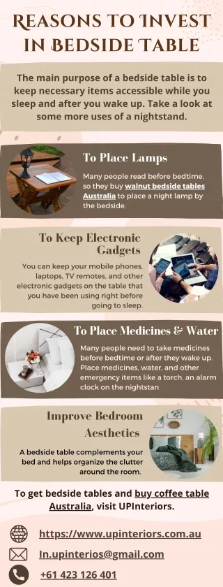 Reasons to Invest in Bedside Table