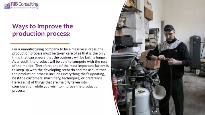 ways to improve the production process