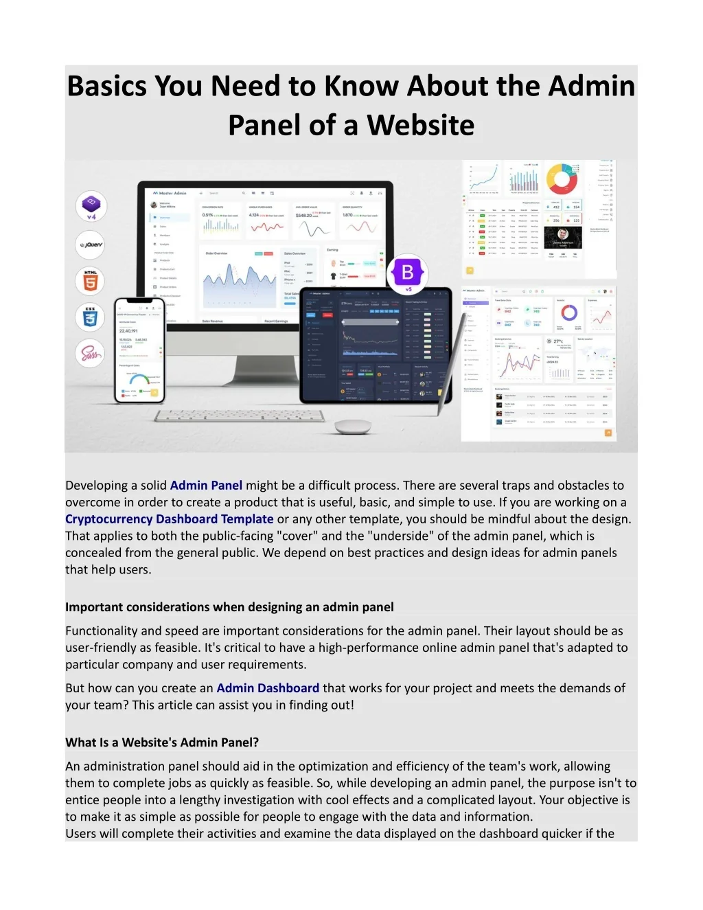 PPT - Basics You Need to Know About the Admin Panel of a Website ...