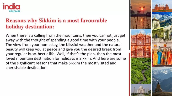 reasons why sikkim is a most favourable holiday
