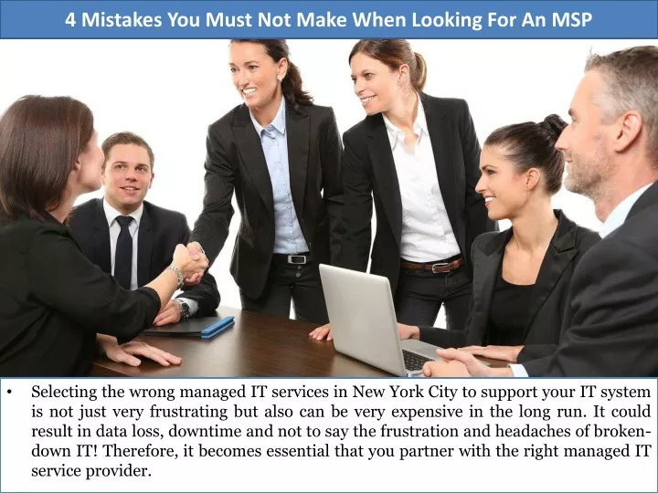 4 mistakes you must not make when looking for an msp