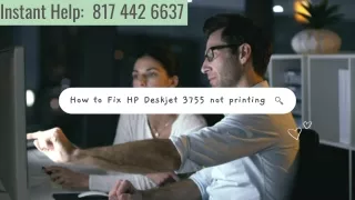 How to Fix HP Deskjet 3755 not printing | 817 442 6637