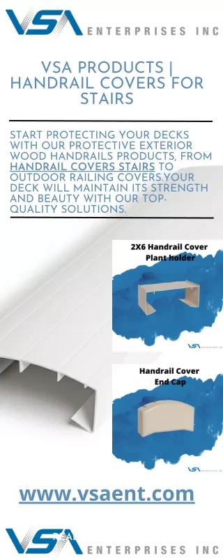 vsa products handrail covers for stairs