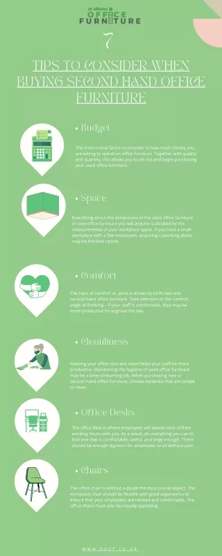 TIPS TO CONSIDER WHEN BUYING SECOND HAND OFFICE FURNITURE