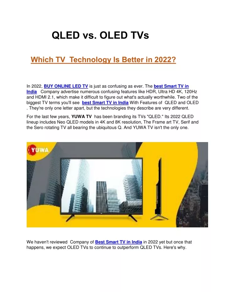 qled vs oled tvs which tv technology is better
