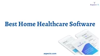 Best Home Healthcare Software | AspectN