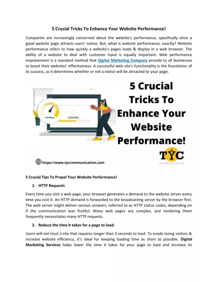 5 crucial tricks to enhance your website