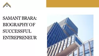 SAMANT BRARA BIOGRAPHY OF SUCCESSFUL ENTREPRENEUR