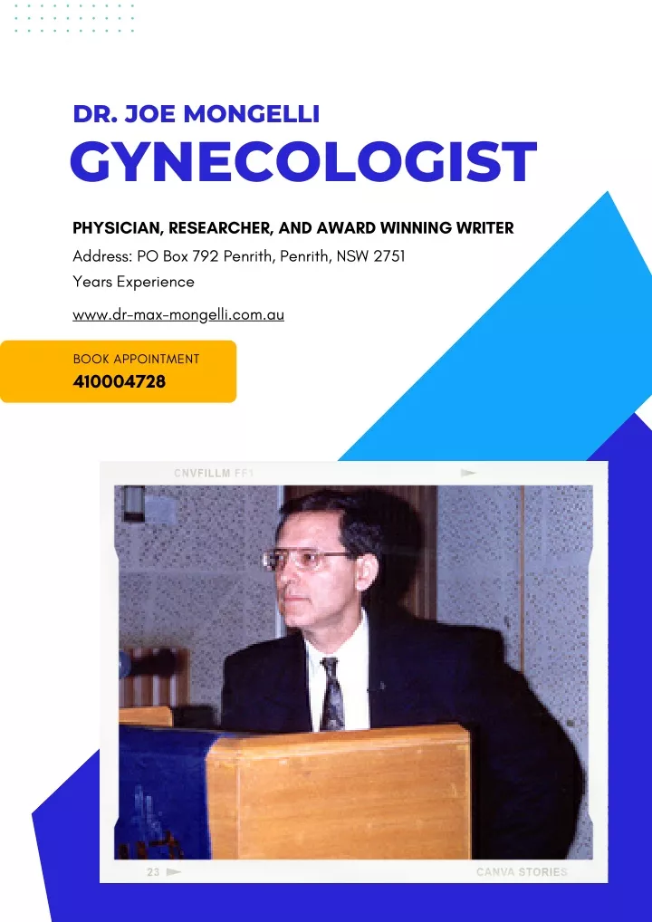 dr joe mongelli gynecologist