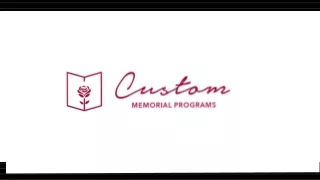 Custom Funeral Program Printing