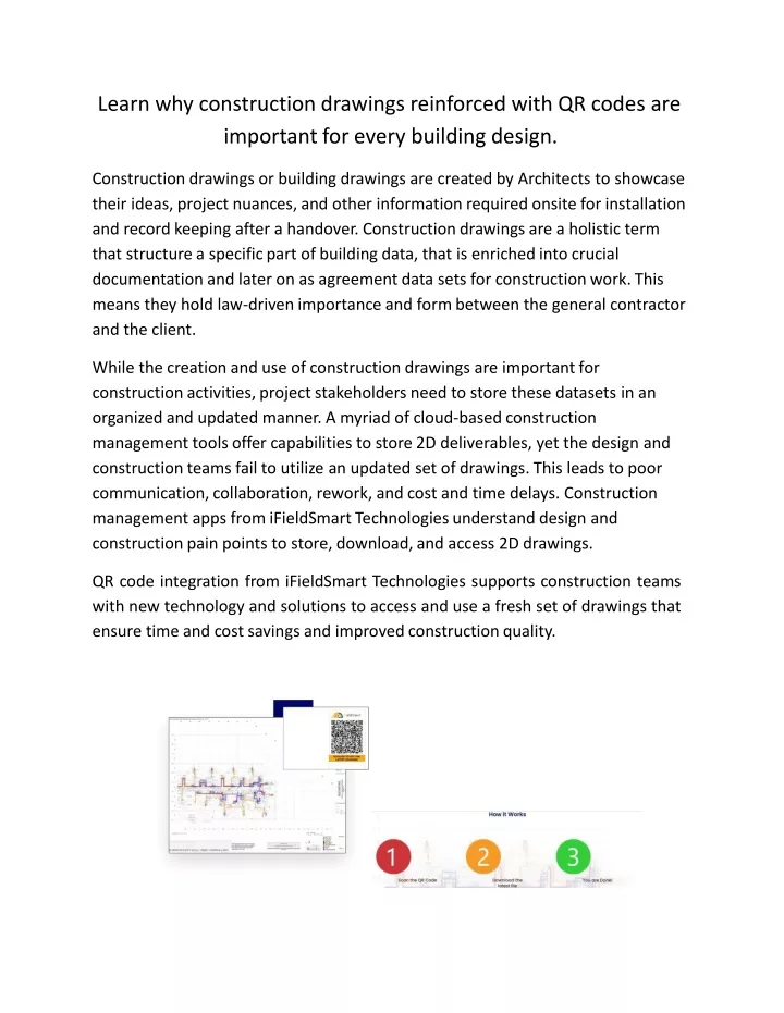 learn why construction drawings reinforced with