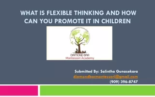 what is flexible thinking and how can you promote it in children