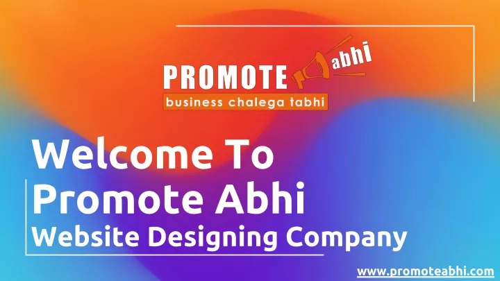 welcome to promote abhi website designing company