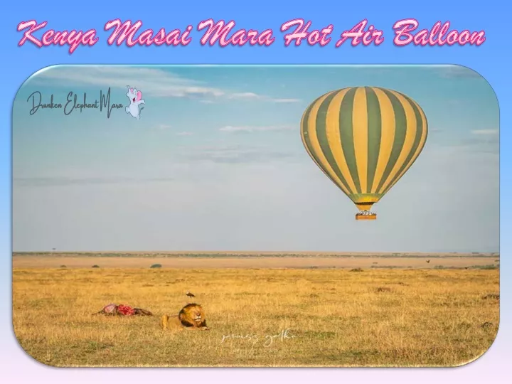 kenya masai mara hot air balloon