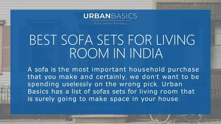 best sofa sets for living room in india