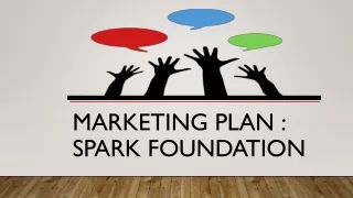 Marketing plan For The Sparks Foundation by Syed Shozab