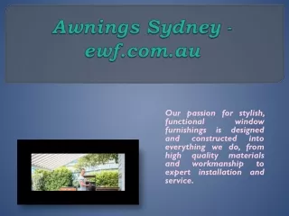 Awnings Sydney - ewf.com.au