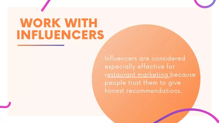 work with influencers