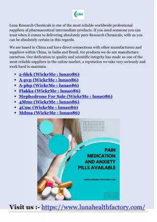 luna research chemicals is one of the most