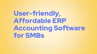 user friendly affordable erp accounting software for smbs