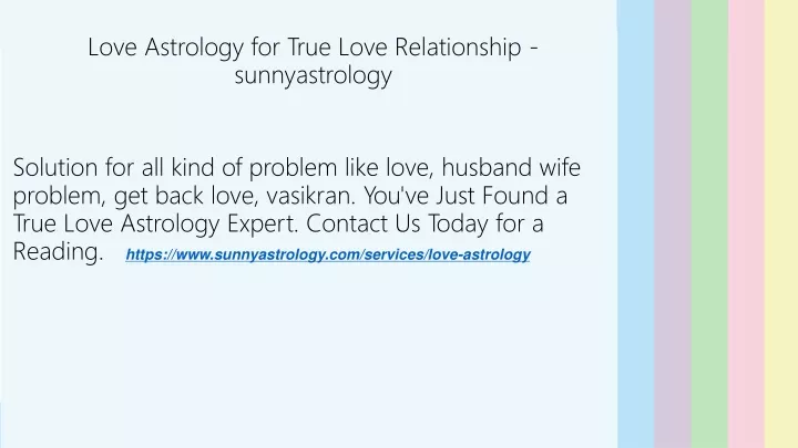 love astrology for true love relationship