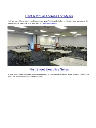Rent A Virtual Address Fort Myers