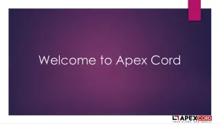 welcome to apex cord