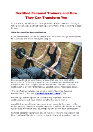 Certified Personal Trainers and How They Can Transform You-converted