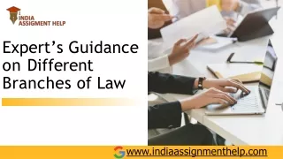 expert s guidance on different branches of law