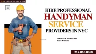 Hire Professional Handyman Service Providers in NYC | Handyman at your service
