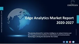 Edge Analytics Industry Supply Chain Analysis, Growth Opportunities