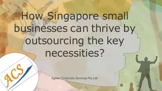 How Singapore small businesses can thrive by outsourcing the key necessities