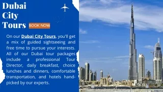 Book Now Our Best Dubai City Tour Packages At Cheap Cost