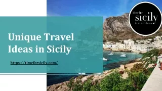 unique travel ideas in sicily
